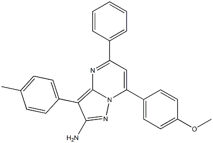 2-Amino-3-(4-methylphenyl)-5-phenyl-7-(4-methoxyphenyl)pyrazolo[1,5-a]pyrimidine