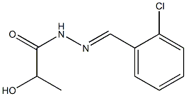 N'-(2-Chlorobenzylidene)2-hydroxypropanoic acid hydrazide,,结构式