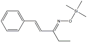 [(E)-Styryl]ethyl ketone O-(trimethylsilyl)oxime Structure