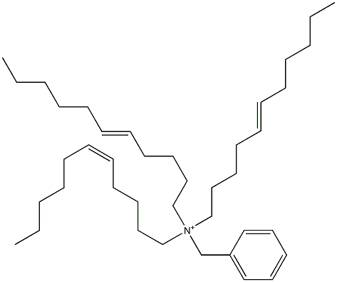 トリ(5-ウンデセニル)ベンジルアミニウム 化学構造式