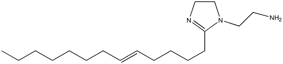 1-(2-アミノエチル)-2-(5-トリデセニル)-2-イミダゾリン 化学構造式