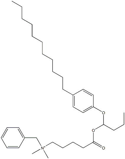 N,N-Dimethyl-N-benzyl-N-[4-[[1-(4-undecylphenyloxy)butyl]oxycarbonyl]butyl]aminium