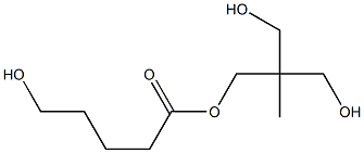 5-ヒドロキシ吉草酸2,2-ビス(ヒドロキシメチル)プロピル 化学構造式