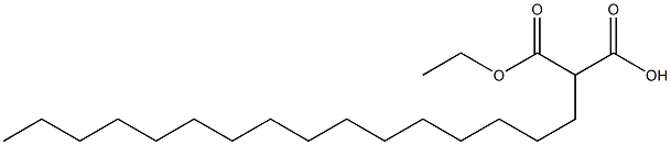 2-エトキシカルボニルオクタデカン酸 化学構造式