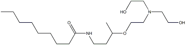N-[3-[2-[Bis(2-hydroxyethyl)amino]ethoxy]butyl]nonanamide,,结构式