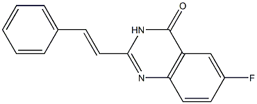 2-[(E)-2-Phenylethenyl]-6-fluoroquinazolin-4(3H)-one