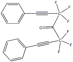 トリフルオロメチル(フェニルエチニル)ケトン 化学構造式