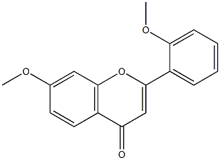 2',7-ジメトキシフラボン 化学構造式