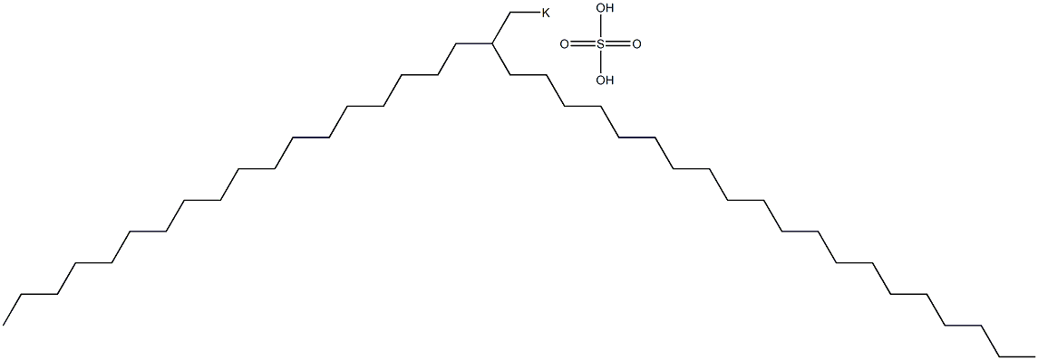 Sulfuric acid 2-octadecyldocosyl=potassium salt 结构式