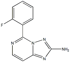 2-Amino-5-[2-fluorophenyl][1,2,4]triazolo[1,5-c]pyrimidine Structure