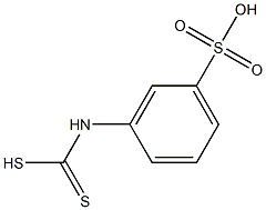 3-(Dithiocarboxyamino)benzenesulfonic acid 结构式