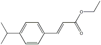 (E)-3-(4-イソプロピルフェニル)アクリル酸エチル 化学構造式