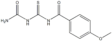 1-(4-Methoxybenzoyl)thiobiuret,,结构式