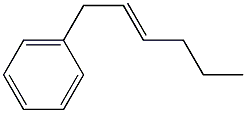 (E)-1-Phenyl-2-hexene Struktur