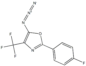 4-(Trifluoromethyl)-2-(4-fluorophenyl)-5-azidooxazole 结构式