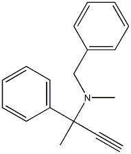 N-Methyl-N-(3-phenyl-1-butyn-3-yl)benzylamine Structure