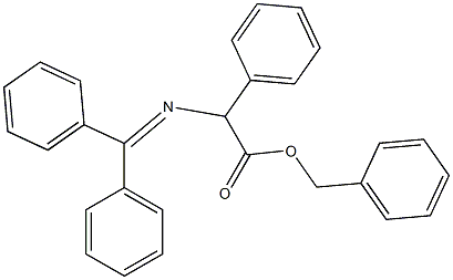 2-[(Diphenylmethylene)amino]-2-phenylacetic acid benzyl ester Structure