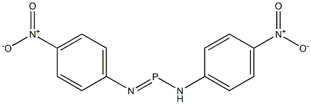 (4-ニトロフェニルアミノ)(4-ニトロフェニルイミノ)ホスフィン 化学構造式