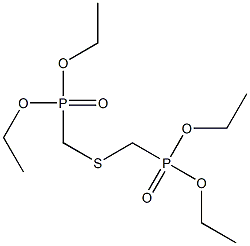 Bis(diethoxyphosphinylmethyl) sulfide,,结构式