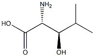 (2R,3R)-2-Amino-3-hydroxy-4-methylpentanoic acid Struktur