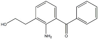 2-Amino-3-(2-hydroxyethyl)benzophenone Structure