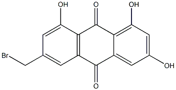 1,3,8-Trihydroxy-6-(bromomethyl)-anthracene-9,10-dione 结构式