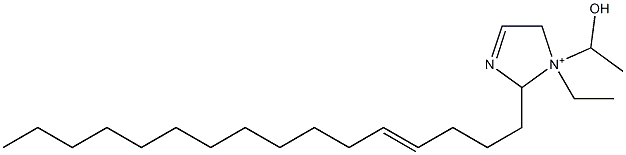 1-Ethyl-2-(4-hexadecenyl)-1-(1-hydroxyethyl)-3-imidazoline-1-ium Structure