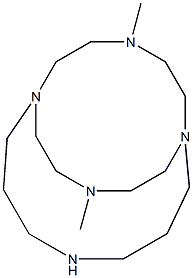 12,17-Dimethyl-1,5,9,12,17-pentaazabicyclo[7.5.5]nonadecane,,结构式