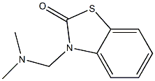 3-[Dimethylaminomethyl]benzothiazol-2(3H)-one,,结构式