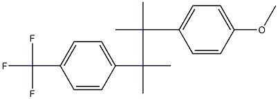 2,3-Dimethyl-2-(4-trifluoromethylphenyl)-3-(4-methoxyphenyl)butane 结构式