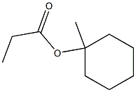 Propionic acid 1-methylcyclohexyl ester Structure