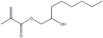 メタクリル酸(2-ヒドロキシオクチル) 化学構造式