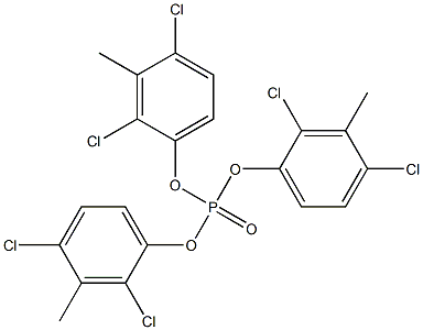 Phosphoric acid tris(2,4-dichloro-3-methylphenyl) ester Structure