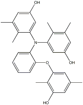 N,N-Bis(5-hydroxy-2,3-dimethylphenyl)-2-(3-hydroxy-2,5-dimethylphenoxy)benzenamine