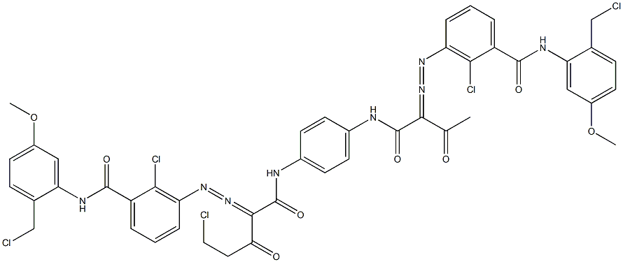 3,3'-[2-(Chloromethyl)-1,4-phenylenebis[iminocarbonyl(acetylmethylene)azo]]bis[N-[2-(chloromethyl)-5-methoxyphenyl]-2-chlorobenzamide]