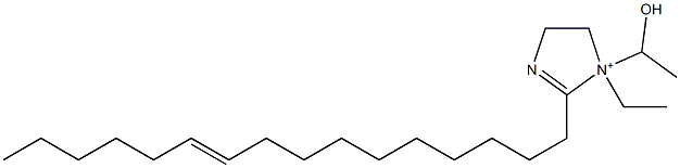 1-Ethyl-2-(10-hexadecenyl)-1-(1-hydroxyethyl)-2-imidazoline-1-ium Structure