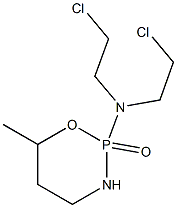 Tetrahydro-2-[bis(2-chloroethyl)amino]-6-methyl-2H-1,3,2-oxazaphosphorine 2-oxide Structure