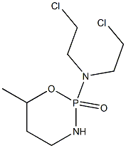 Tetrahydro-2-[bis(2-chloroethyl)amino]-6-methyl-2H-1,3,2-oxazaphosphorine 2-oxide 结构式