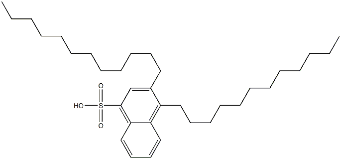 3,4-Didodecyl-1-naphthalenesulfonic acid,,结构式