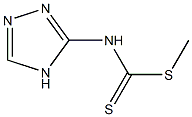 N-(2H-1,2,4-トリアゾール-3-イル)ジチオカルバミド酸メチル 化学構造式