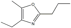 4-エチル-5-メチル-2-プロピルオキサゾール 化学構造式