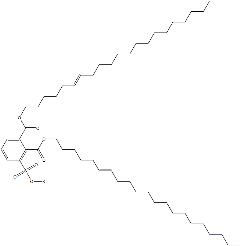 3-(Potassiosulfo)phthalic acid di(6-henicosenyl) ester