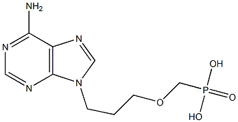 [3-(6-Amino-9H-purin-9-yl)propoxy]methylphosphonic acid Structure