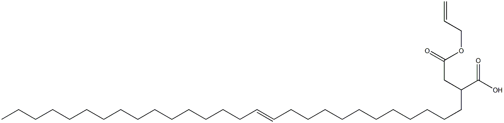 2-(12-Octacosenyl)succinic acid 1-hydrogen 4-allyl ester 结构式