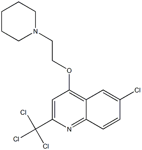  2-Trichloromethyl-4-(2-piperidinoethoxy)-6-chloroquinoline