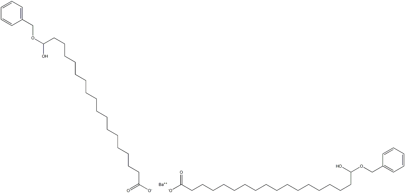 Bis(18-benzyloxy-18-hydroxystearic acid)barium salt,,结构式