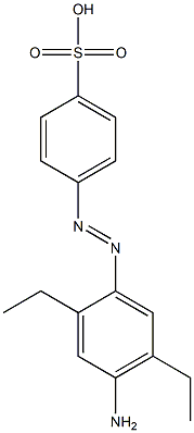 4-(4-Amino-2,5-diethylphenylazo)benzenesulfonic acid Structure