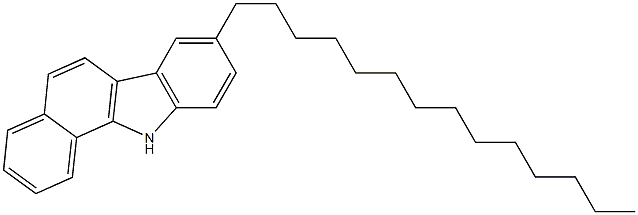 8-Tetradecyl-11H-benzo[a]carbazole 结构式