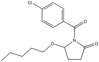 5-(Pentyloxy)-1-[4-chlorobenzoyl]pyrrolidin-2-one Structure