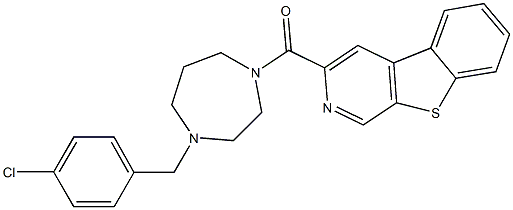 3-[4-(4-Chlorobenzyl)-1,4-diazacycloheptan-1-ylcarbonyl][1]benzothieno[2,3-c]pyridine|